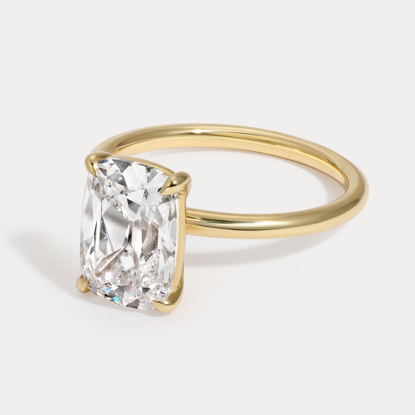 Anna - 3.28ct Lab Grown Old Mine Engagement Ring