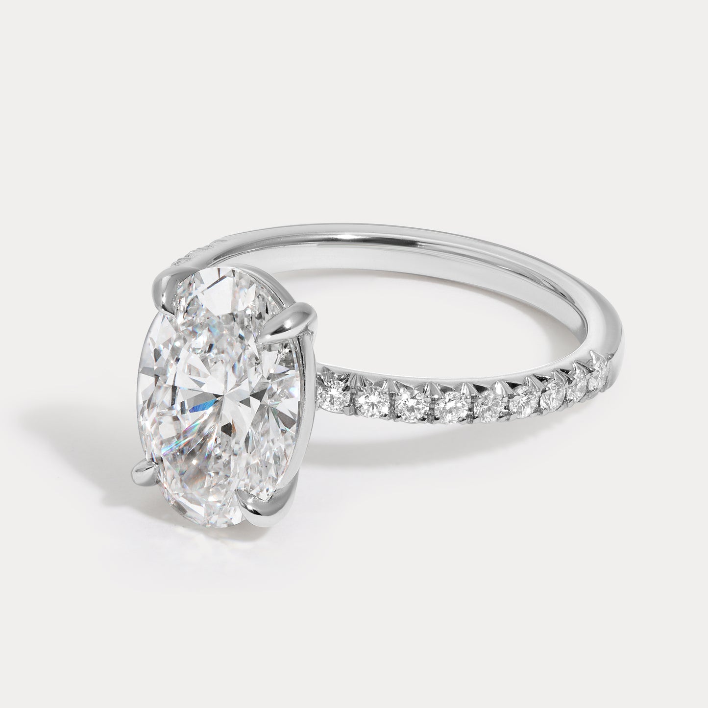 Hailey - 2.21ct Lab Grown Oval Engagement Ring