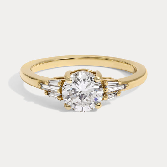 Madelyn - 0.94ct Earth Mined Round Engagement Ring