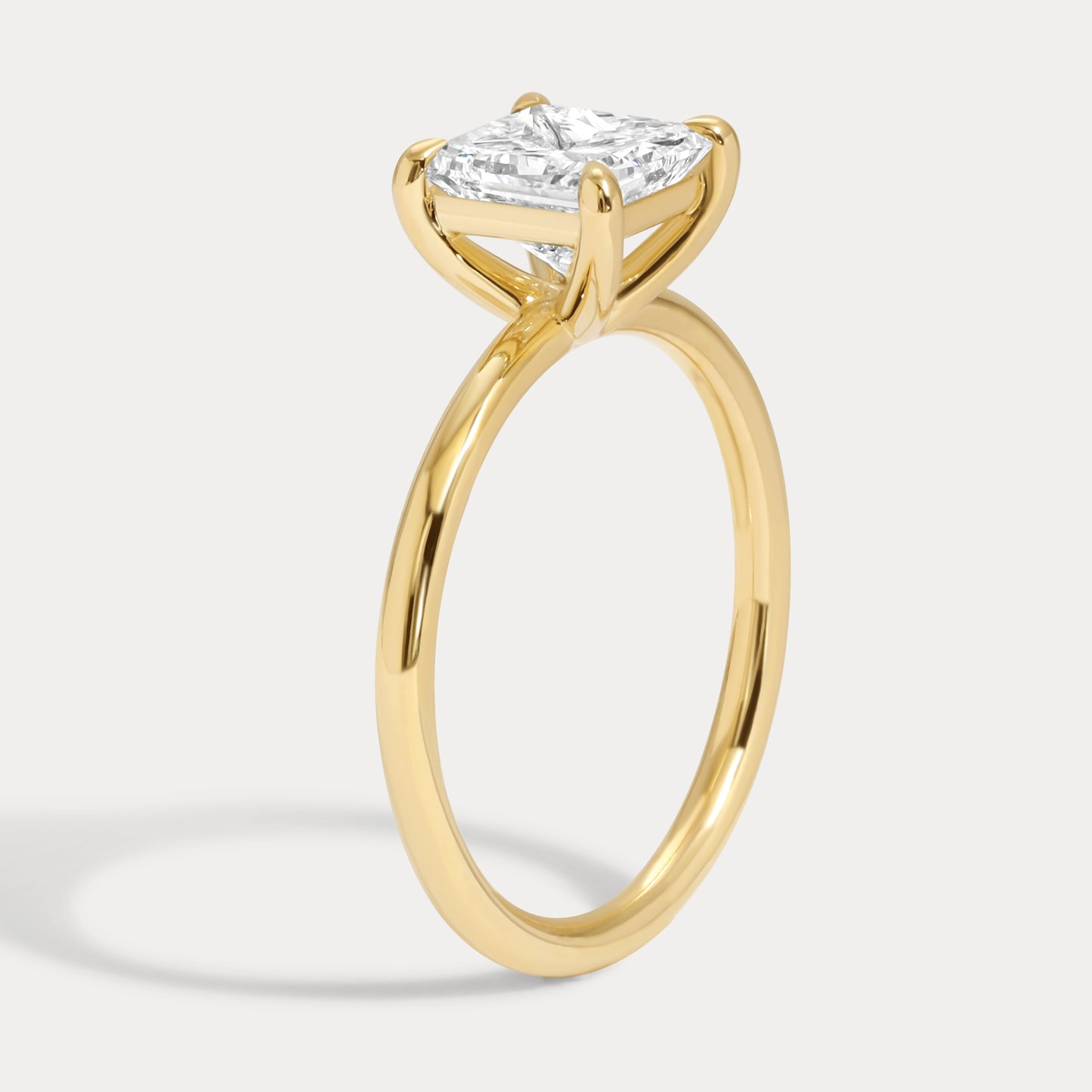 Ella - 1.26ct Earth Mined Princess Engagement Ring