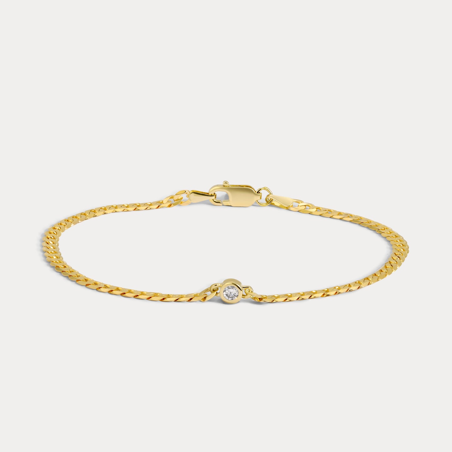 Single Bezel Diamond Bracelet