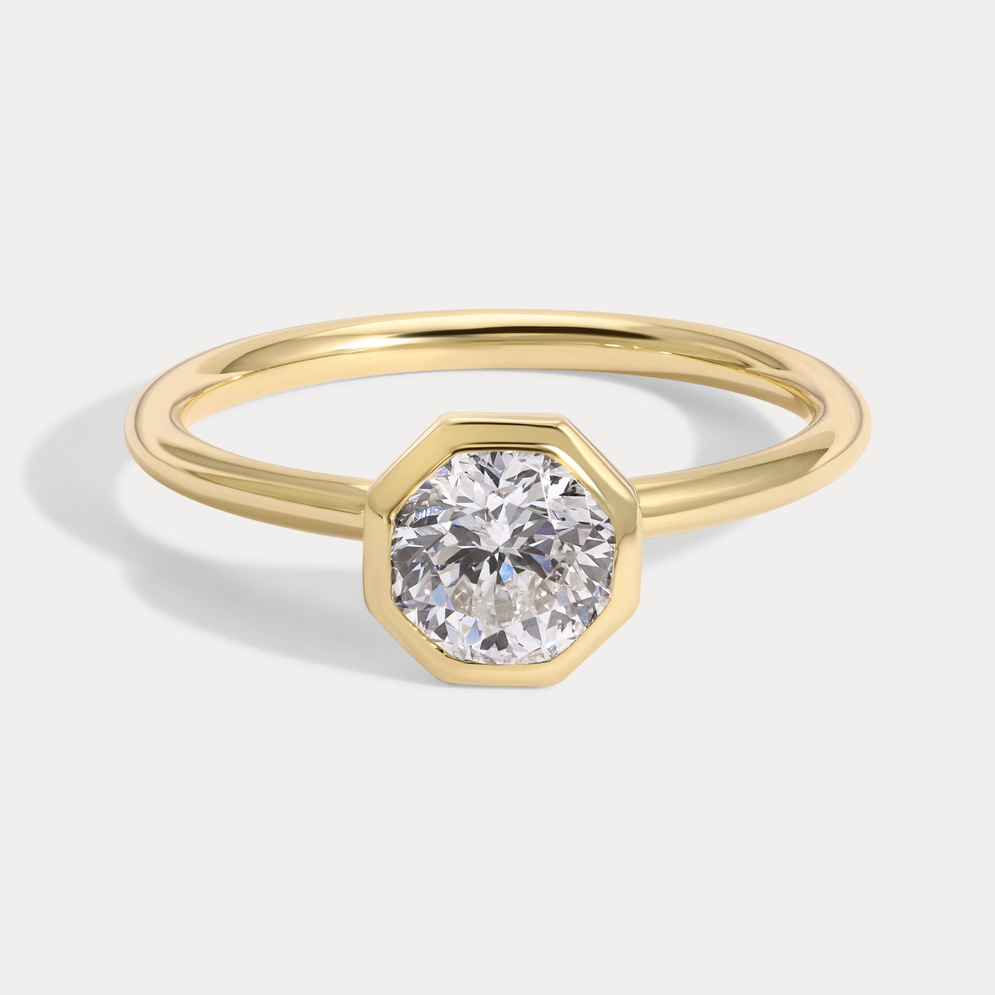 Olivia - 0.98ct Earth Mined Octagon Engagement Ring