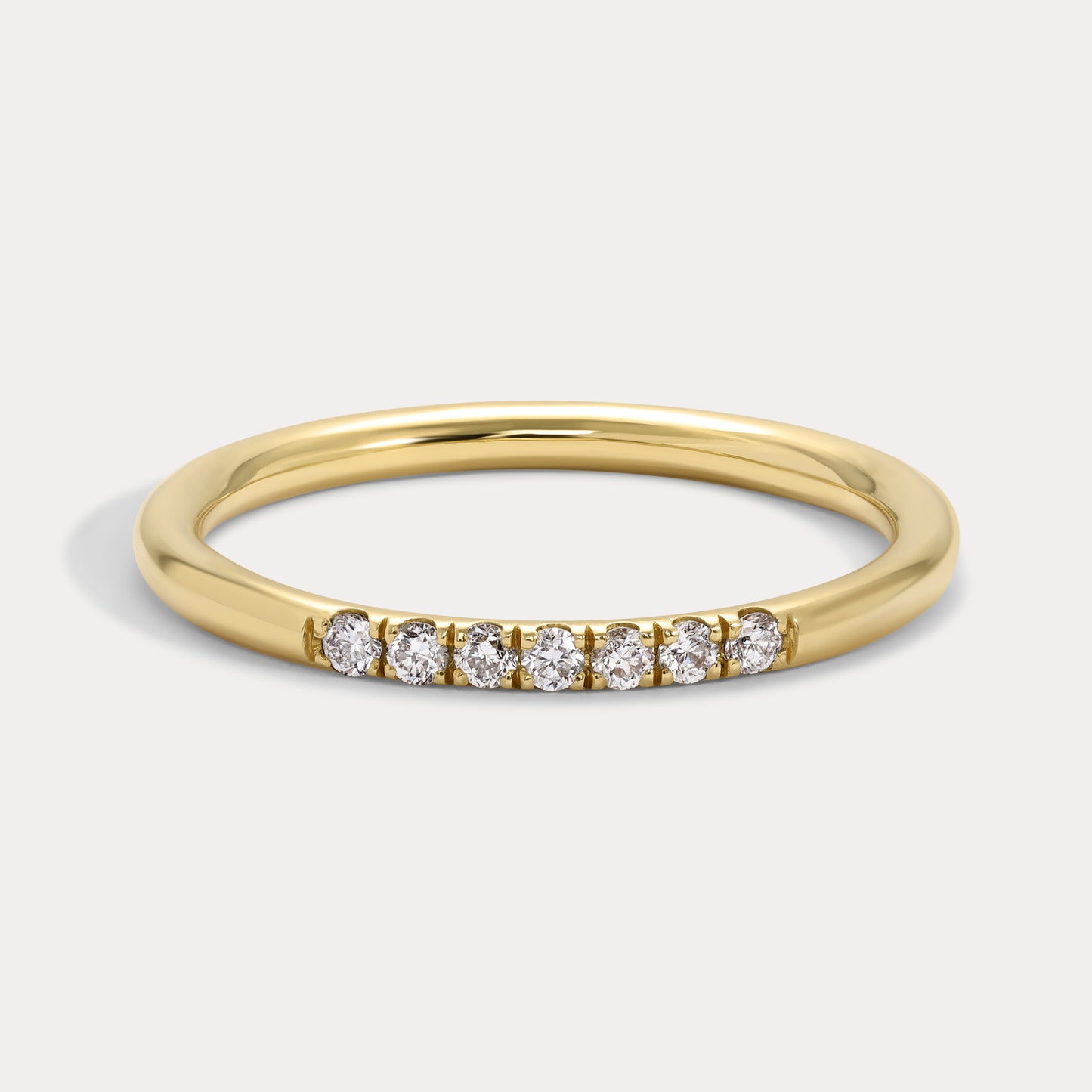 Quarter U-Pavé Diamond Band