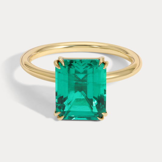 Mia - 3.00ct Lab Grown Emerald Cocktail Ring