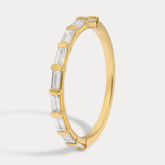 East West Baguette Diamond Band