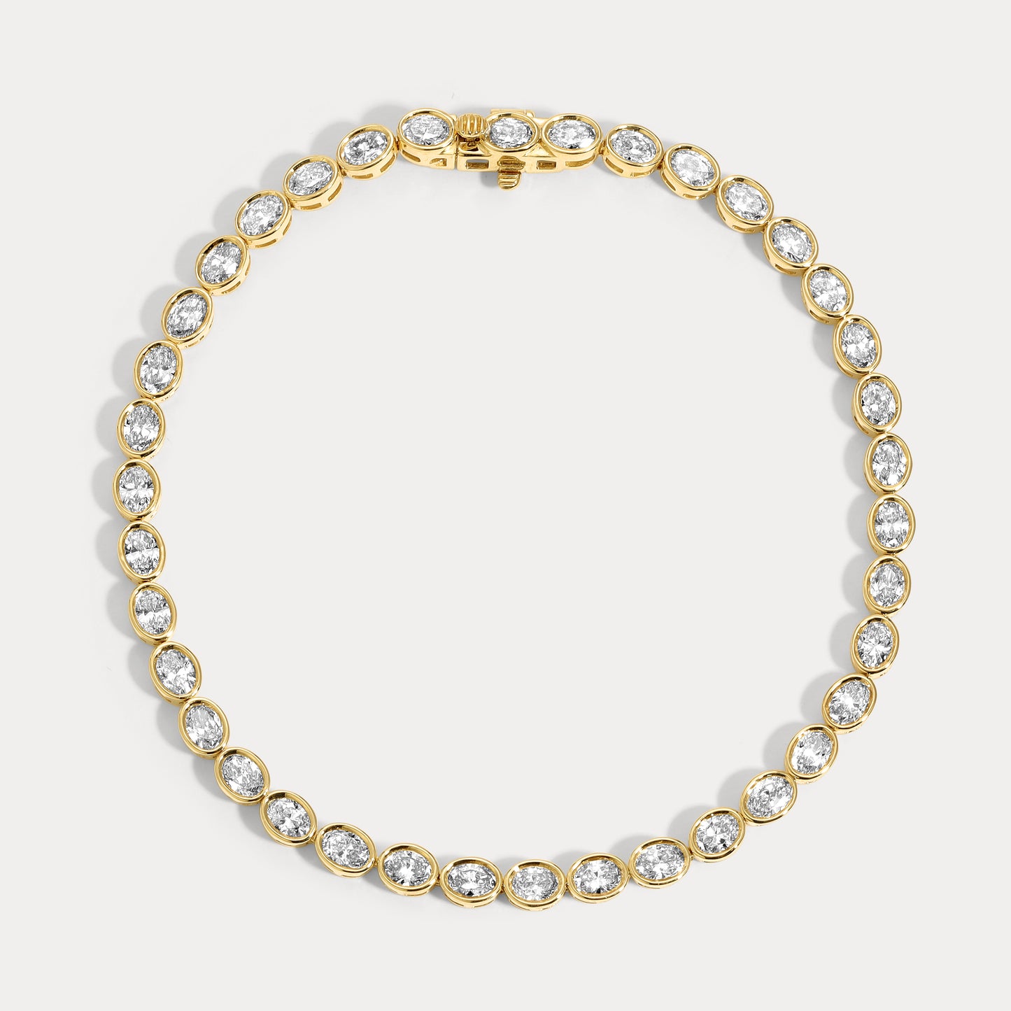 Oval Bezel Tennis Bracelet