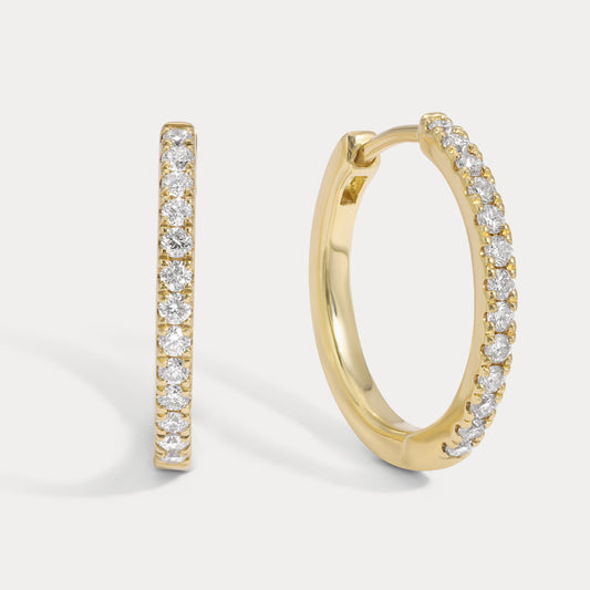 Classic Diamond Hoops