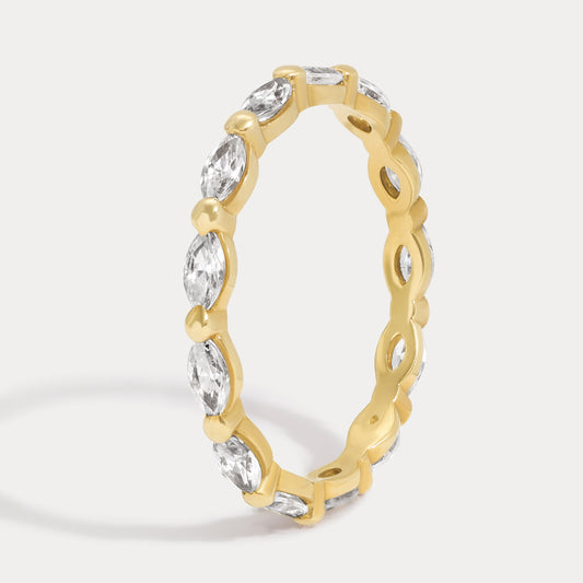 East West Marquise Eternity Diamond Band