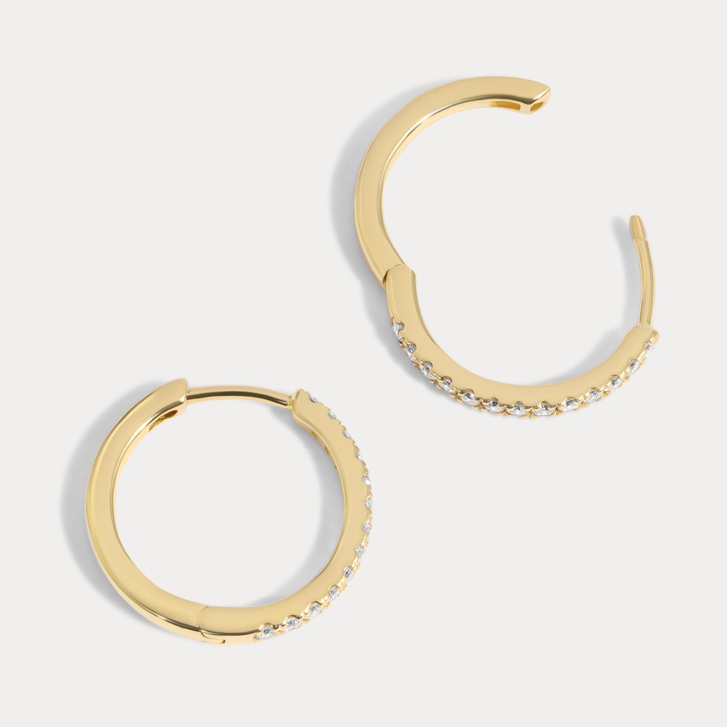 Classic Diamond Hoops