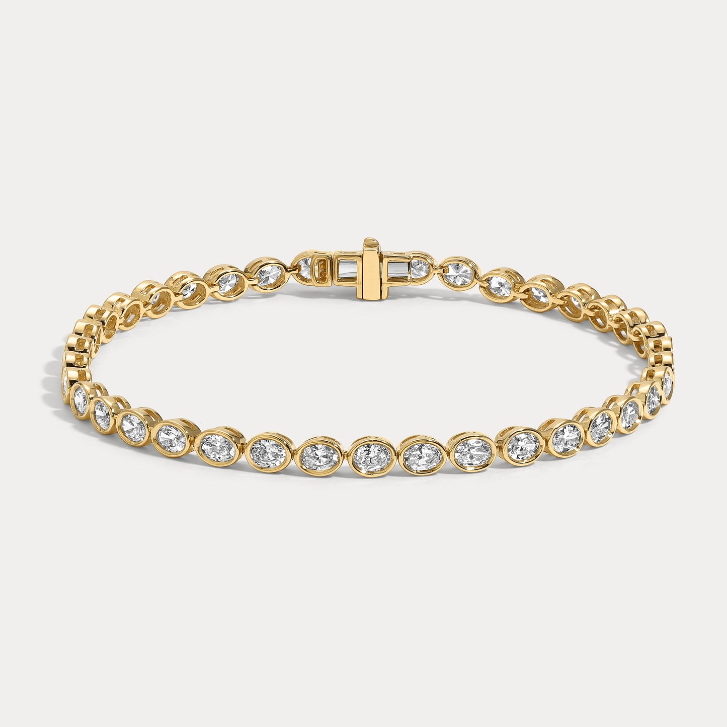 Oval Bezel Tennis Bracelet