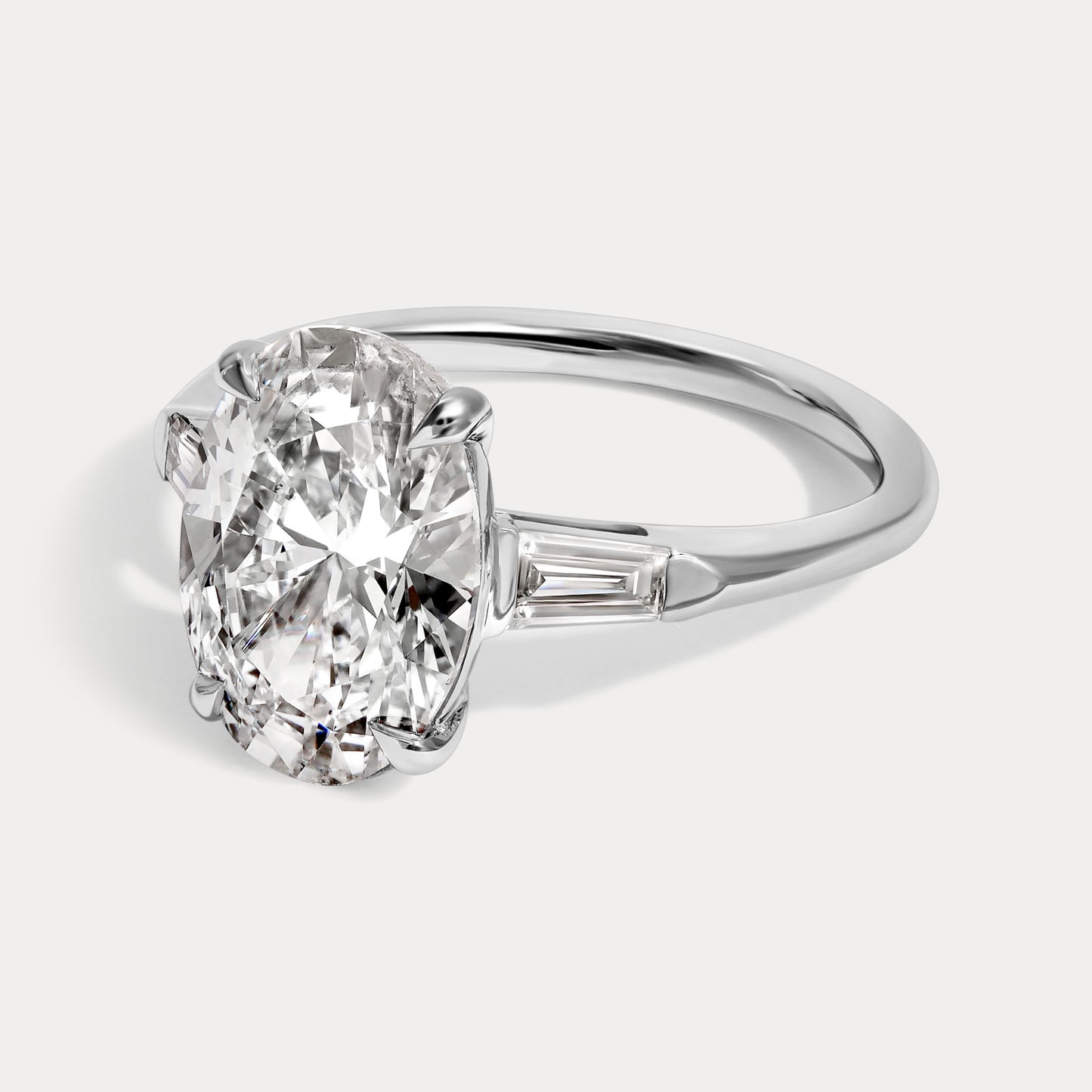 Taylor - 3.50ct Lab Grown Oval Engagement Ring