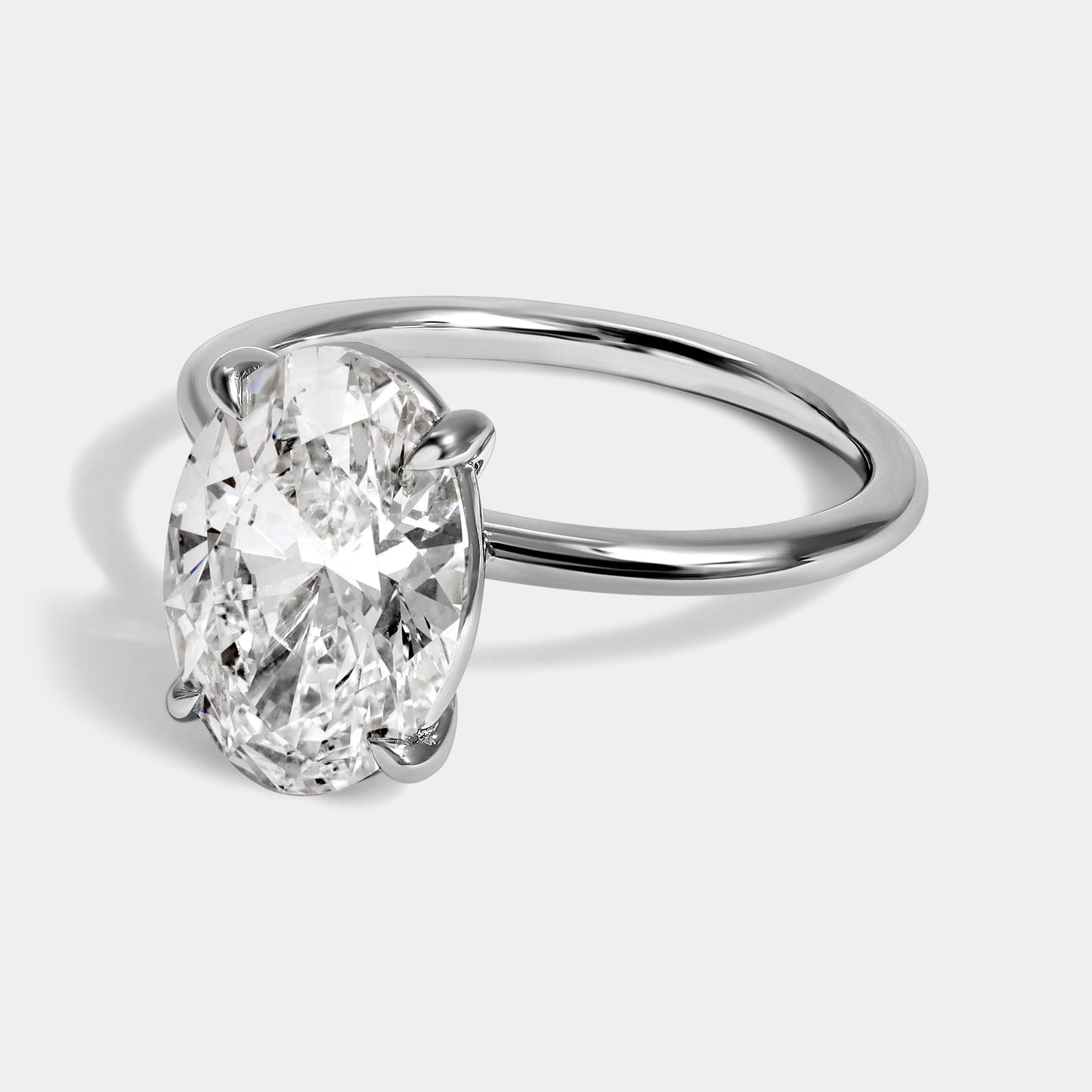 Sloane - 3.18ct Lab Grown Oval Engagement Ring