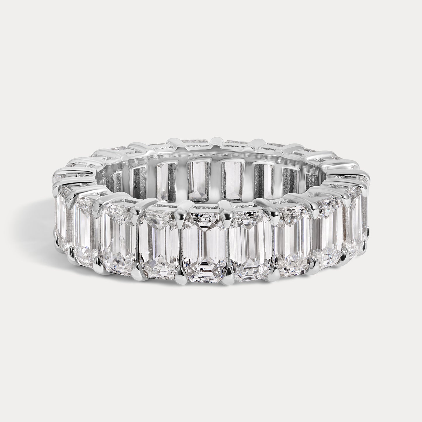 Emerald Eternity Diamond Band