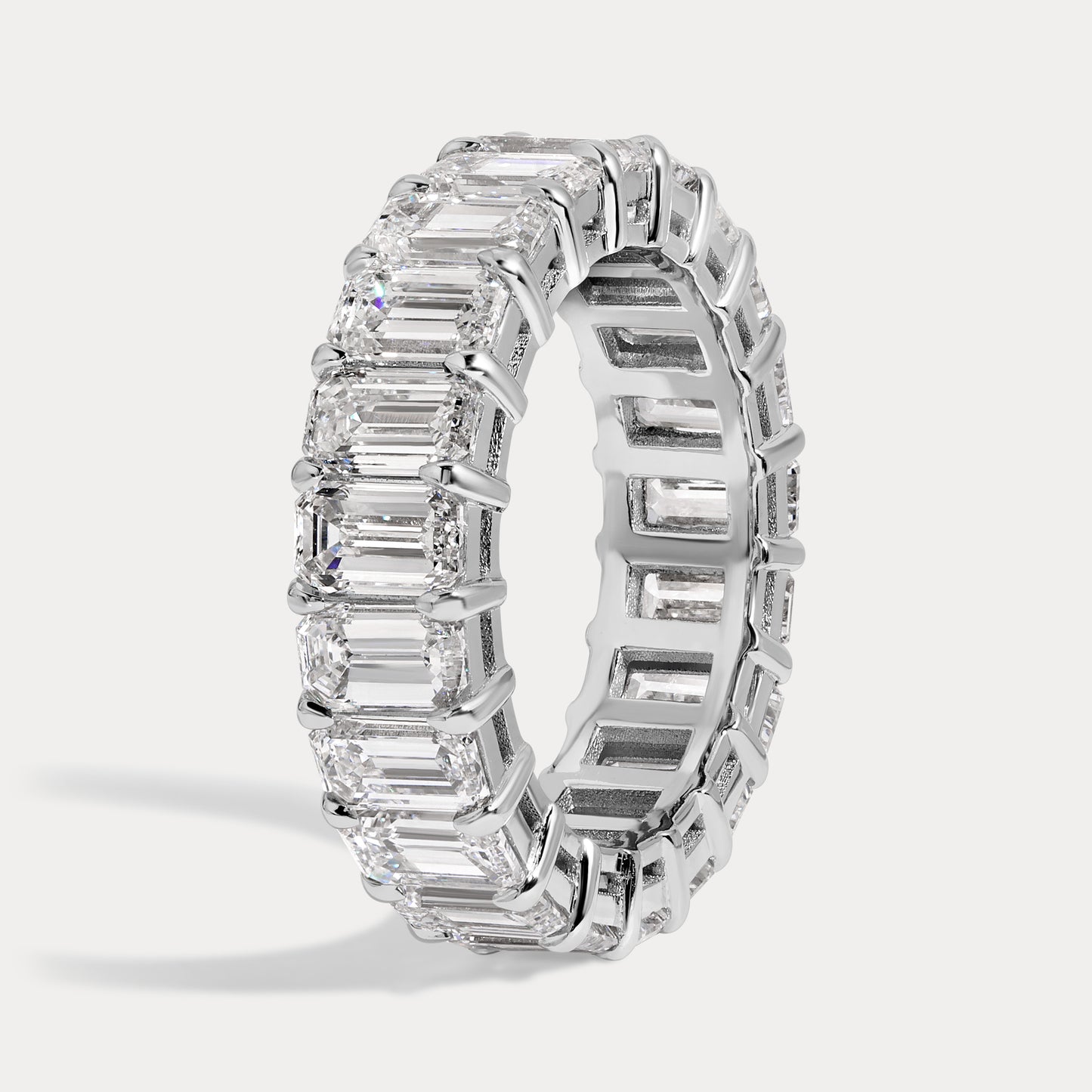 Emerald Eternity Diamond Band